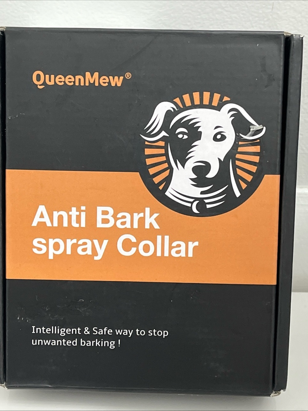 Anti bark spray collar black pink